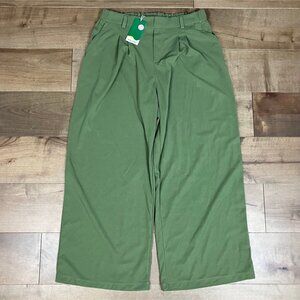 Halara Women’s Size XL Reg Green Stretch Elastic Straight Leg Pants NWT!